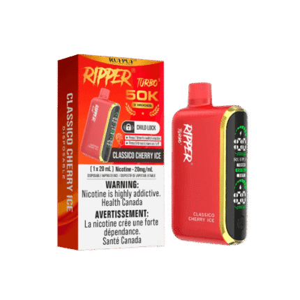 Ripper Turbo 3 50K Puffs Disposable Vape – Classico cherry ice
