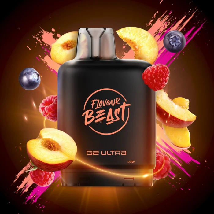 Flavour Beast Boost G2 Level X Pod - Packin Peach Berry