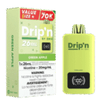 Drip'n 26mL Value Size 70K Puffs Disposable Vape – Green apple