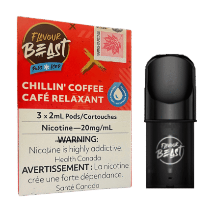 Flavour Beast Pod - Chillin Coffee Iced (3*2ML Pods) | Buy Online Canada
