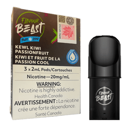Flavour Beast Pod - Kewl Kiwi Passionfruit Iced (3*2ML Pods) | Buy Online Canada