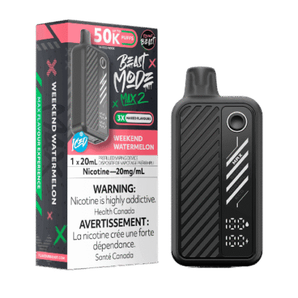 Flavour Beast Beast Mode Max 2 50K Puffs Disposable Vape – weekend watermelon
