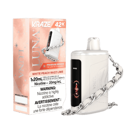 Kraze Luna 42k Disposable Vape – White Peach Razz Lime