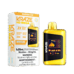 kraze hd mega 20k disposable vape - Banana ice