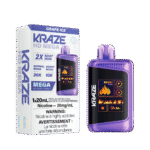 Kraze HD Mega 20K Disposable Vape – Grape Ice