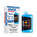 kraze hd mega 20k - blueberry watermelon ice