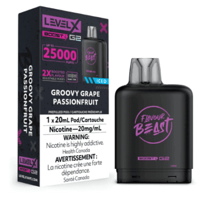 Flavour Beast Level X Boost G2 25000(25K) Pods – Super Sour Blue Razz | Vape Shop Canada