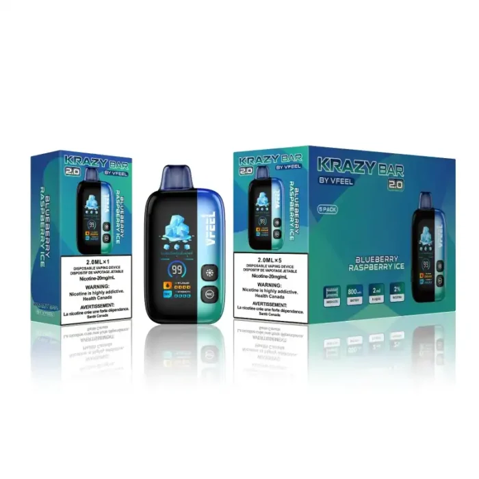Krazy Bar 2.0-Blueberry Raspberry Ice