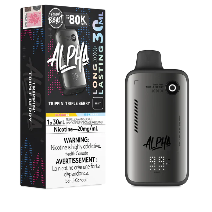 Flavour Beast Alpha 80k Disposable Vape - Triple Tripp'n Berry